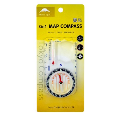 ハイマウント マップコンパス 3 in 1蓄光付 11208