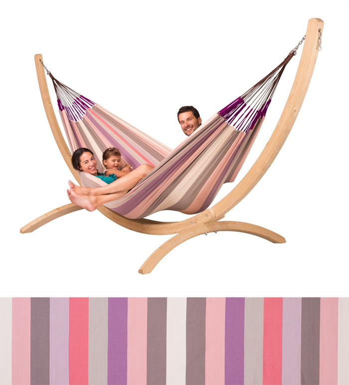 ラシエスタ LA SIESTA ハンモック ファミリーサイズ プラム