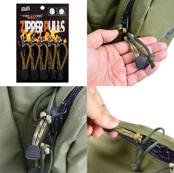 ブッシュクラフト ファイヤーコードジッパープル コヨーテブラウン 02-03-550f-0014