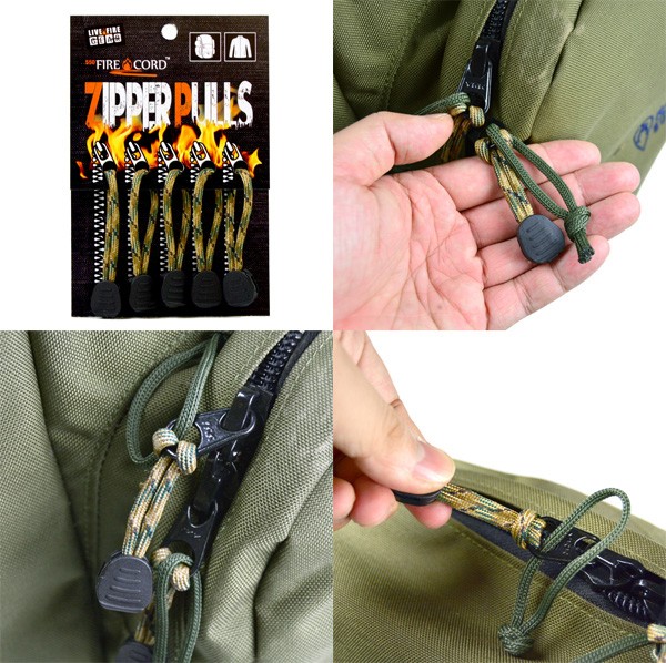 ブッシュクラフト ファイヤーコードジッパープル マルチカモ 02-03-550f-0014