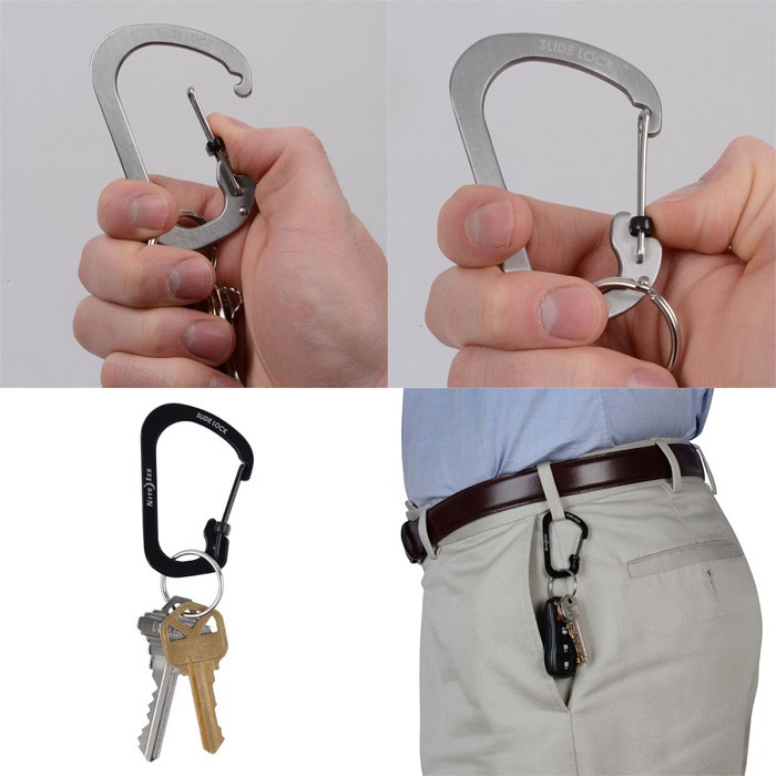 ナイトアイズ NITE IZE カラビナ スライドロック #2 ブラック CSL2-01-R6