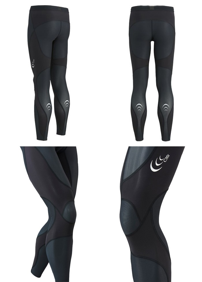 C3fit インパクトエアーロングタイツ メンズ ブラック 3F14127
