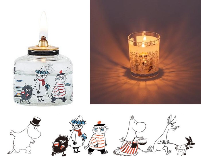 ムーミン グラスランプ ニョロニョロ MLM-02