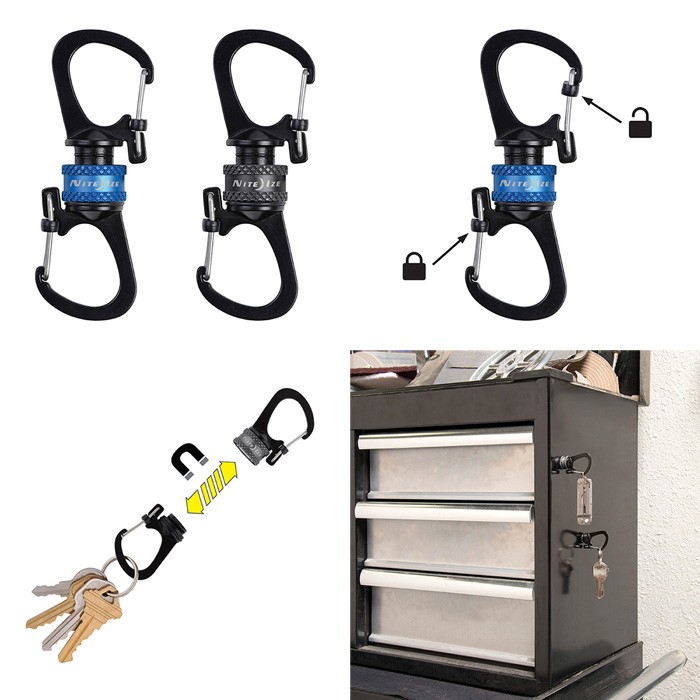 ナイトアイズ NITE IZE 360° マグネットスライドロックカラビナ 11520094