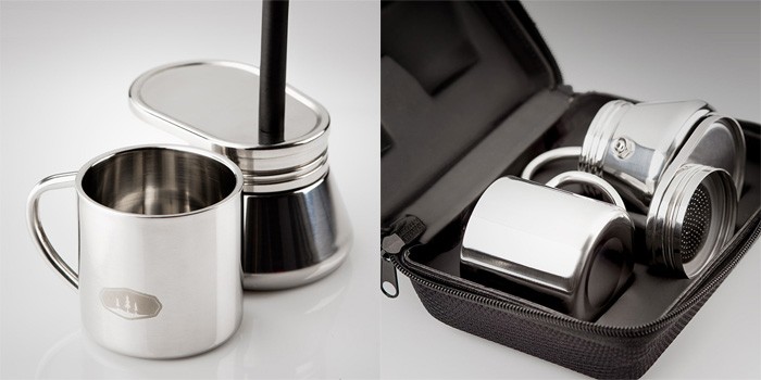 ジーエスアイ GSI ステンレス ミニエスプレッソメーカーセット 1CUP 11872019013001