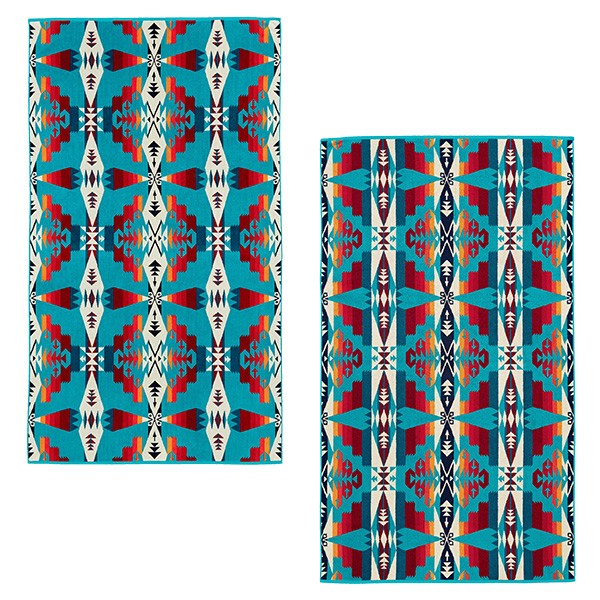 ペンドルトン PENDLETON ジャガードバスタオルオーバーサイズ XB233 ツーソンターコイズ 19373185008000