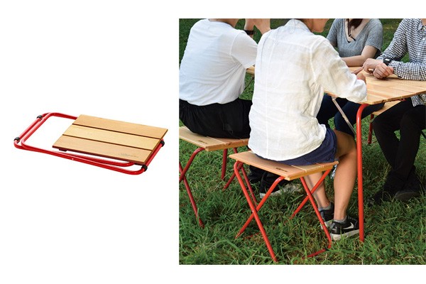 カステルメルリーノ Castelmerlino フォールディングウッドスツール 20057