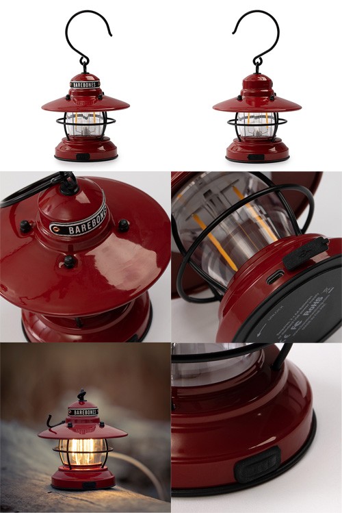 ベアボーンズリビング Barebones Living ミニエジソンランタン LED レッド 20230009004000