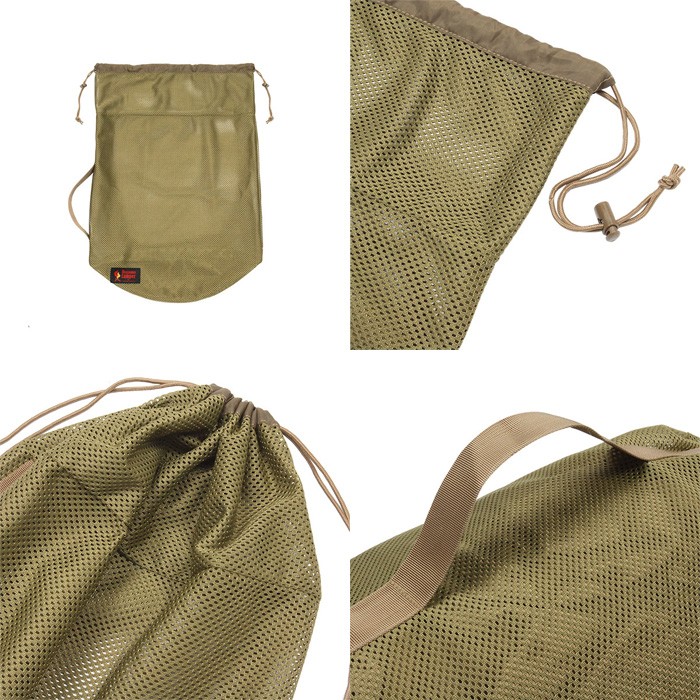 オレゴニアンキャンパー メッシュシリンダーバッグ コヨーテ OCB-830