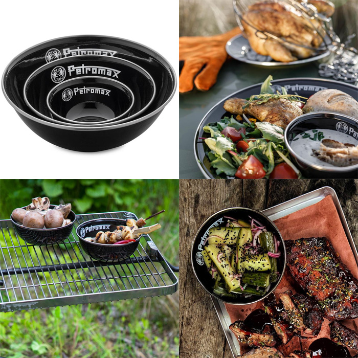 ペトロマックス エナメルボウル(2枚入)ホワイト