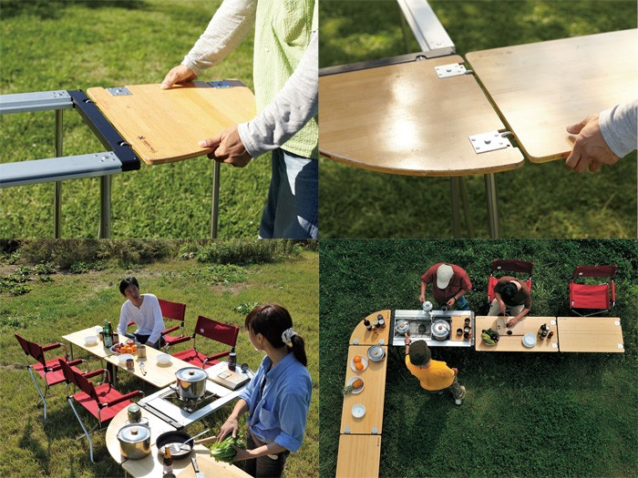 スノーピーク マルチファンクションテーブルコーナーL竹 CK-118TR