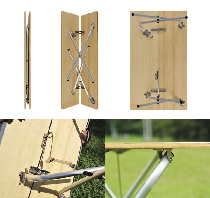 スノーピーク ワンアクションローテーブル竹 LV-100TR