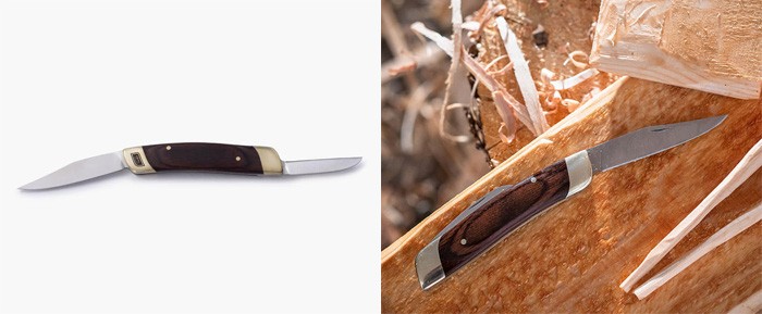 ノーボックス ダブルブレードウィットラーナイフ WOOD 20237005007000