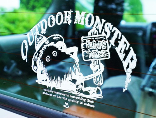 ネイチャートーンズ アウトドアモンスター BIGカッティング転写ステッカー
