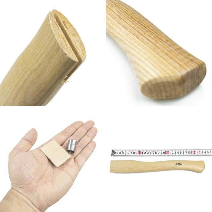 プランディ キャンピングハチェット500用ヒッコリーハンドル（33cm）4573350729656