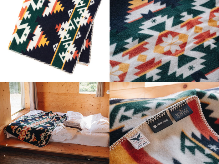 スノーピーク×ペンドルトン Doublesize Muchacho Blanket One Navy ダブルサイズ ムチャチョブランケット ワン ネイビー SI-20AU001NV