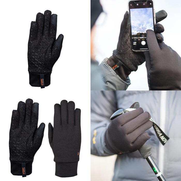 エクストリミティーズ ウォータープルーフスティッキーパワーライナーグローブ タッチ ブラック 22SWPG-T-BK