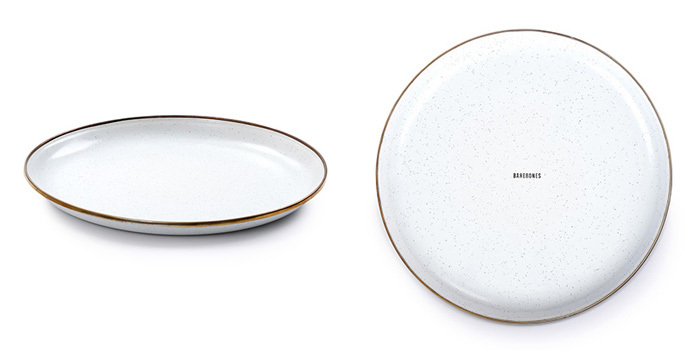 ベアボーンズリビング エナメルプレート 2個セット エッグシェル 20235023010000