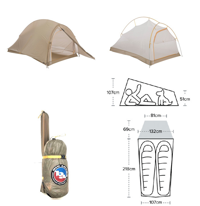 ビッグアグネス Big Agnes フライクリーク HV UL2EX ソリューションダイ TEXHVFLY221