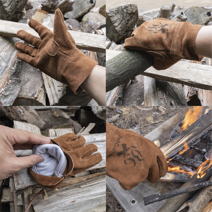 ブッシュクラフト 焚き火グローブ