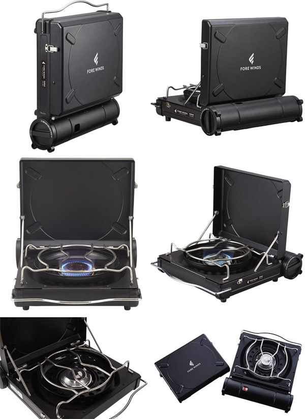 フォアウィンズ FORE WINDS ラックスキャンプストーブ ブラック FW-LS01 FW-LS01-BK