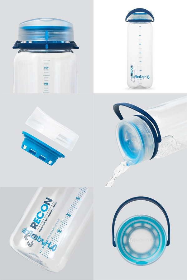 ハイドラパック リーコン 0.75L クリア／ネイビー&シアン BR01HP