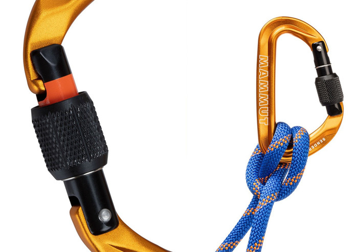 マムート センダー スクリューゲート カラビナ Sender Screwgate Carabiner ゴールド 48g 2040-02450-1571