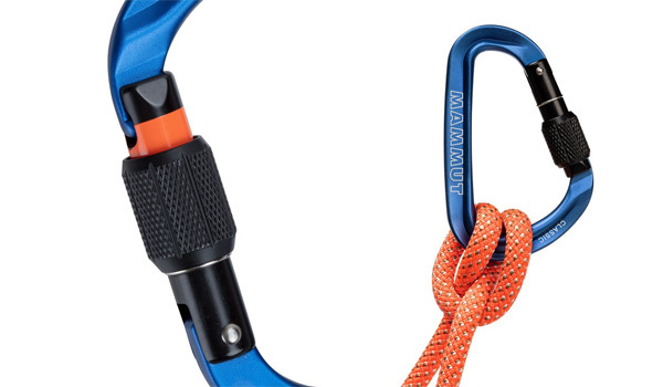 マムート クラシック HMS スクリューゲート カラビナ ブルー 63g 2040-02470-1550