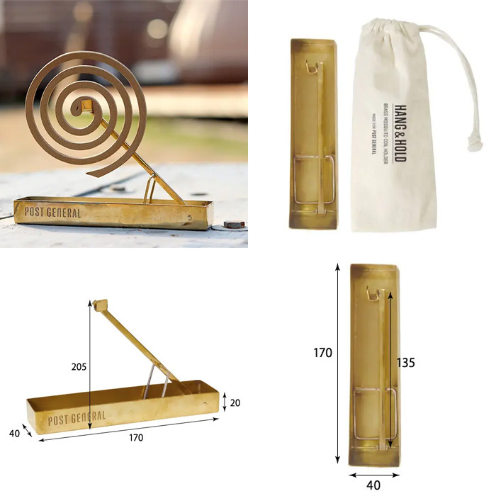 ポストジェネラル ブラス モスキート コイルホルダー 982160009