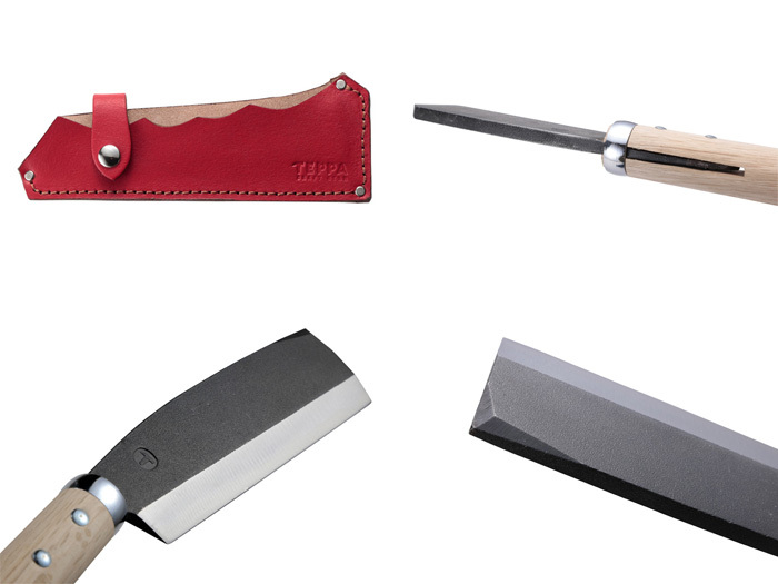 てっぱ TEPPA 焚火鉈 粟 レッド 14003