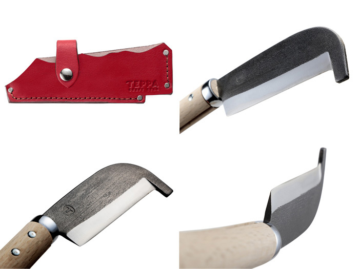 てっぱ TEPPA 焚火鉈 弥彦 レッド 14006