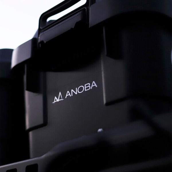 アノバ ANOBA ロゴカッティングステッカー ホワイト AN026