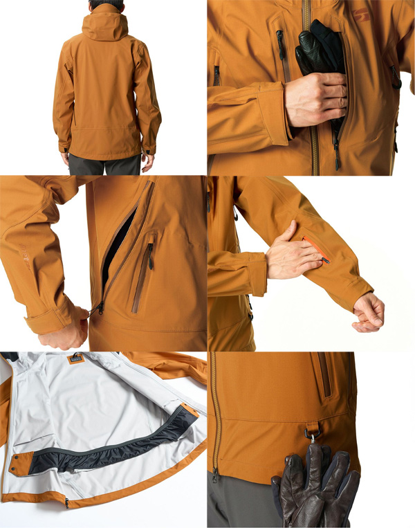 ファイントラック エバーブレス スノーラインジャケット フォックスブラウン FAM1011-FXBR