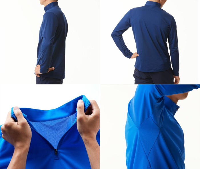 ファイントラック メンズ ドラウトクアッド ジップネック ネイビー FMM1123-NAVY