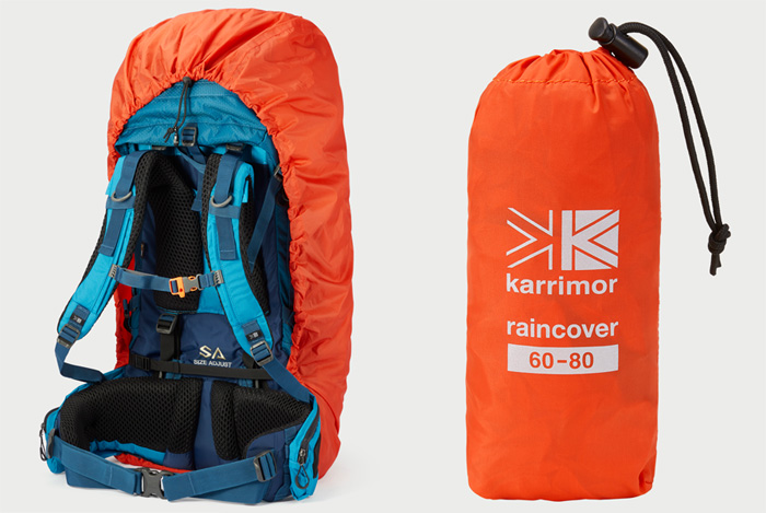 カリマー レインカバー 60-80 K.オレンジ 501104-0930