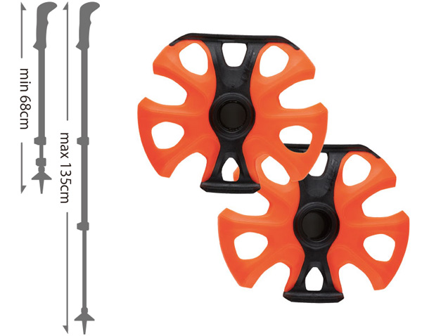 レキ LEKI シェルパ ライト オレンジ 1300448-335