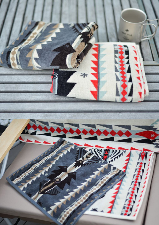 スノーピーク×ペンドルトン SP/PENDLETON ハンドタオル One チャコール SI-PD-22SU001CH