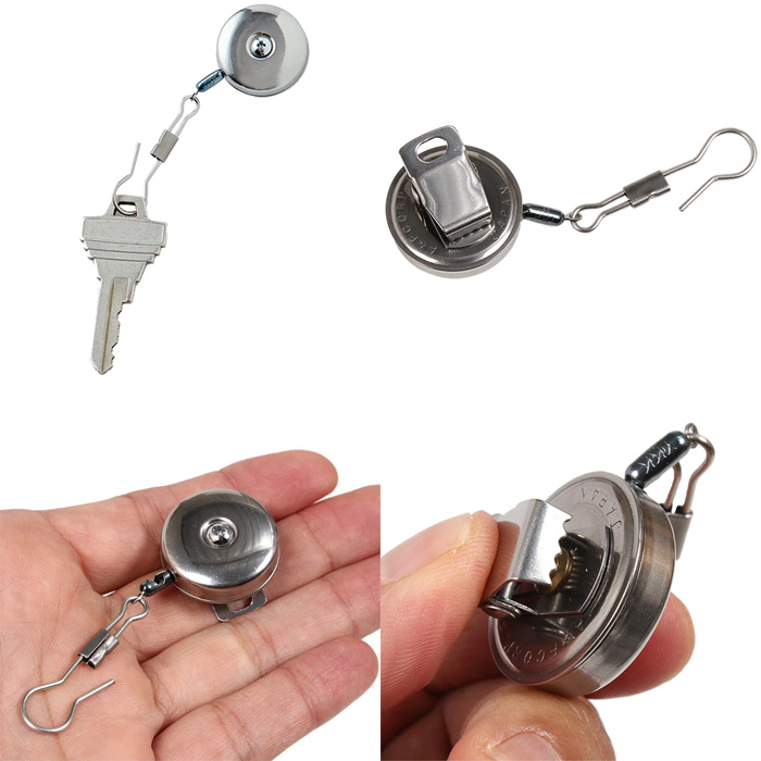 エイアンドエフ A&F クリップオンリール シルバー 00800005000000