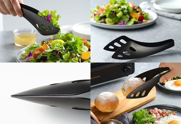 オークス AUX ゆびさきサーバートング ブラック AUT1403