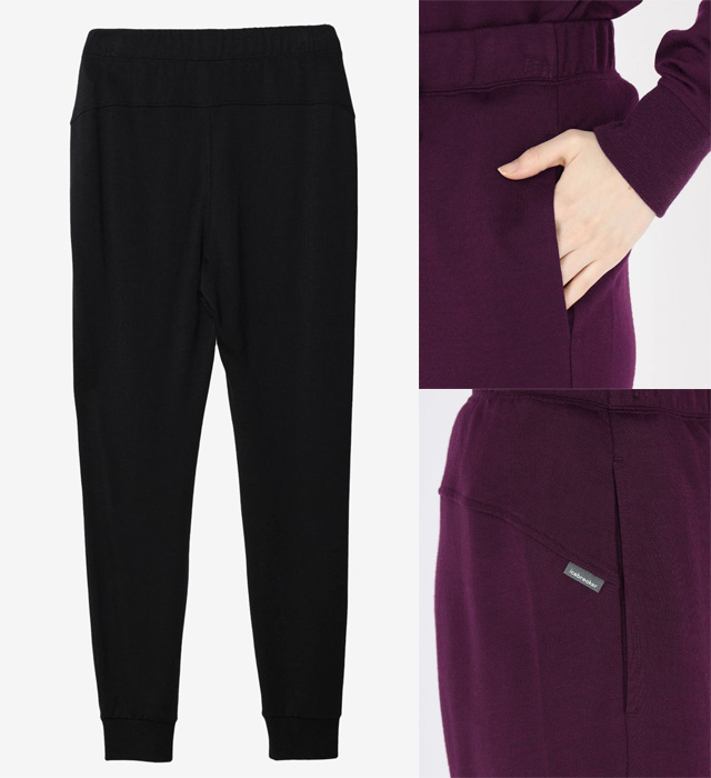 アイスブレーカー icebreaker W メリノ テリー パンツ レディース IBW82360-K