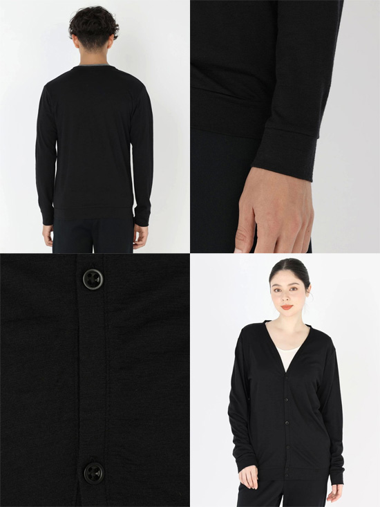 アイスブレーカー icebreaker U メリノ 150 カーディガン ユニセックス ブラック IT52370-K