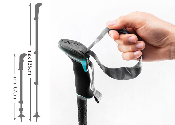 レキ LEKI マカルーライト AS グレー 1300483-100