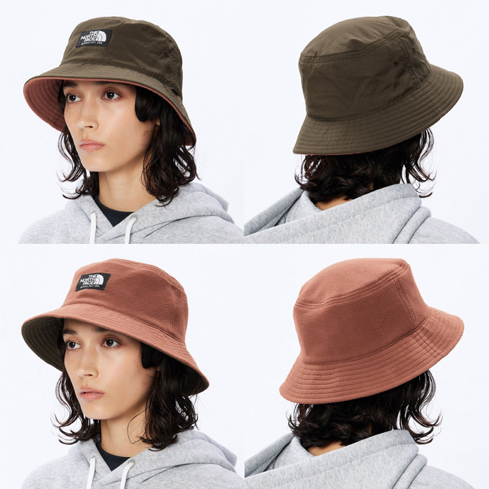 ザ・ノース・フェイス リバーシブルフリースバケットハット ユニセックス スレートブラウン×カプチーノ NN42032-SC