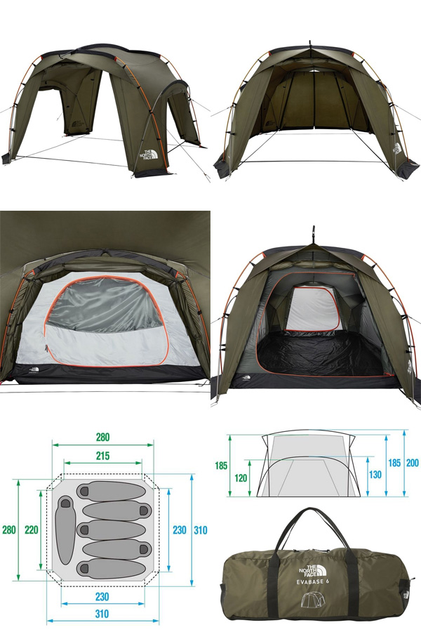 ザ・ノース・フェイス エバベース6 ニュートープグリーン NV22320