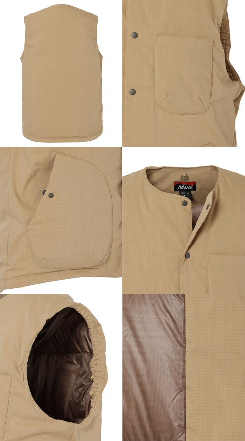 ナンガ NANGA タキビリップストップインナーダウンベスト