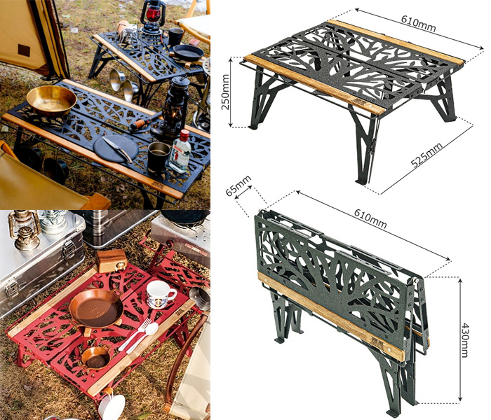 ネイチャートーンズ ワンハンドカフェテーブル 大樹バージョン サテンブラック OHCT-SB