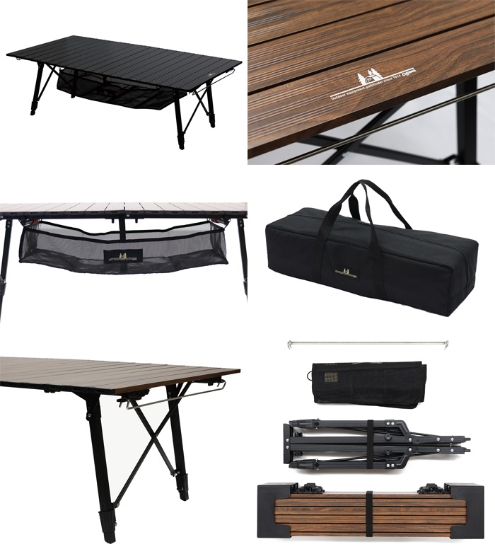 オガワ ogawa ロールテーブル L ブラック 1915-90