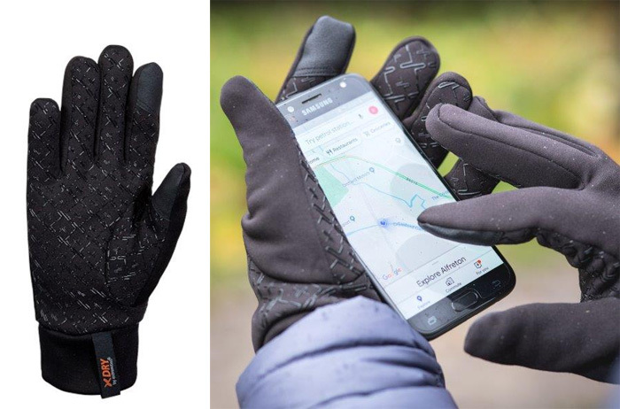 エクストリミティーズ インシュレーテッドウォータープルーフスティッキーパワーライナーグローブ タッチ ブラック 22ISWPG-T