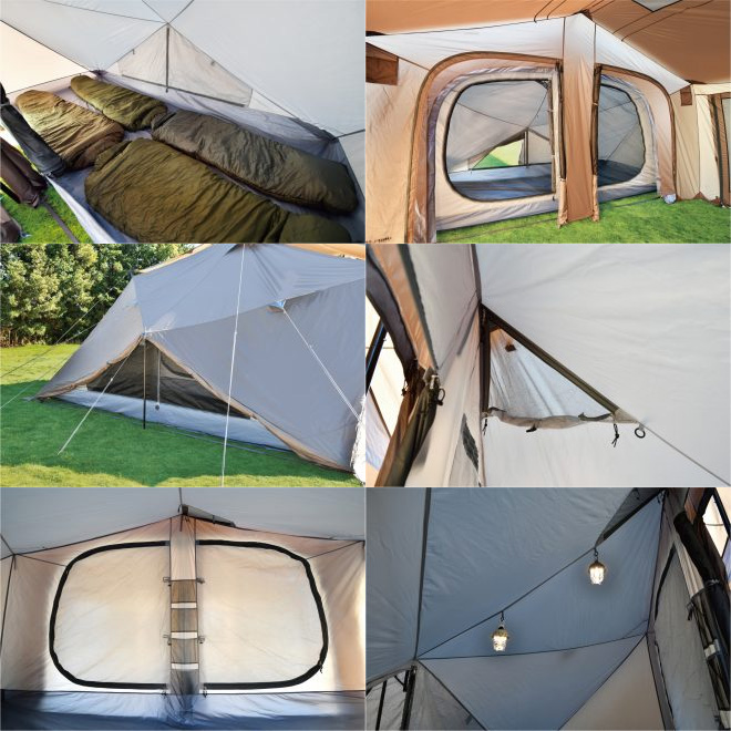 ユニフレーム REVOスクエアテント4 TAN 682371