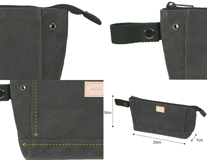 アソビト asobito ユーティリティポーチ オリーブ abo-017OD